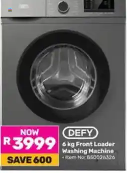 Game Defy 6 kg Front Loader Washing Machine offer