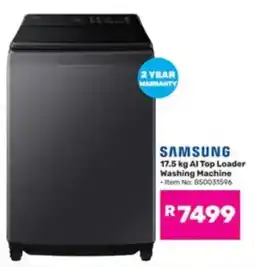 Game SAMSUNG 17.5 kg AI Top Loader Washing Machine offer