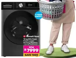 Game Bennett Read 10 kg Elite Clean Front Loader Washing Machine offer