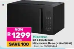 Game Hisense 28 L Electronic Microwave Oven offer