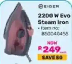 Game Eider 2200 W Evo Steam Iron offer