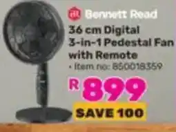 Game Bennett Road 36 cm Digital 3-in-1 Pedestal Fan with Remote offer