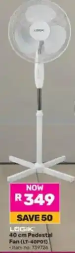 Game LOGIK 40 cm Pedestal Fan offer