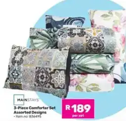 Game MAINSTAYS 3-Piece Comforter Set Assorted offer