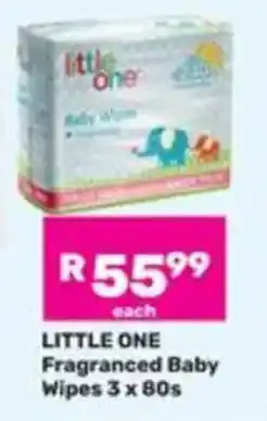 Game LITTLE ONE Fragranced Baby Wipes offer