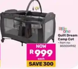 Game little one Quilt Dream Camp Cot offer
