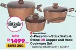 Game Bennett Reed 6-Piece Non-Stick Slate & Stone OR Copper and Rock Cookware Set offer
