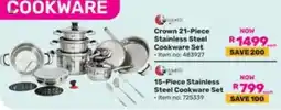 Game Crown Stainless Steel Cookware Set offer