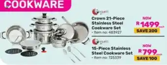Game Crown Stainless Steel Cookware Set offer