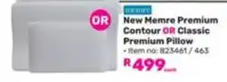 Game New Memre Premium Contour OR Classic Premium Pillow offer