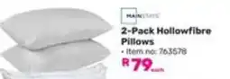 Game Mainstays 2-Pack Hollowfibre Pillows offer