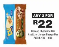 OK urban Beacon Chocolate Bar Asstd. or Jungle Energy Bar Asstd. offer