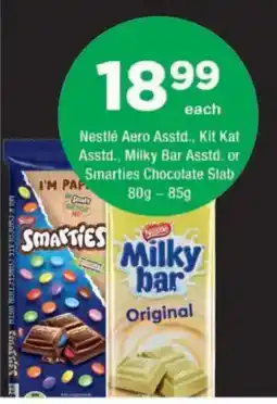 OK urban Nestlé Aero Assorted, Kit Kat Assorted, Milky Bar Assorted or Smarties Chocolate Slab offer