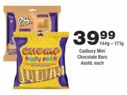 OK urban Cadbury Mini Chocolate Bars offer