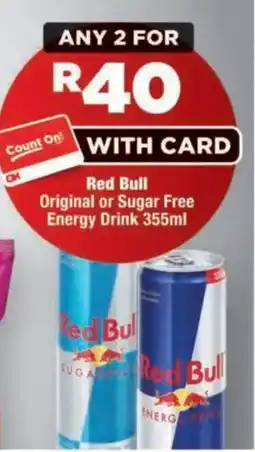 OK MiniMark Red Bull Energy Drink offer