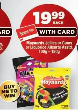 OK MiniMark Maynards Jellies or Gums or Liquorice Allsorts Assorted offer