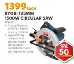 BUCO RYOBI 185MM 1500W CIRCULAR SAW offer