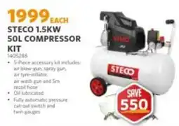 BUCO STECO 1.5KW 50L COMPRESSOR KIT offer