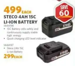 BUCO STECO 4AH 15C LI-ION BATTERY offer