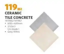 BUCO Ceramic tile concrete offer