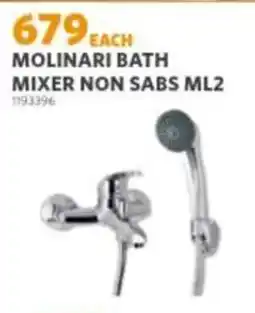 BUCO Molinari Bath Mixer Non Sabs ML2 offer