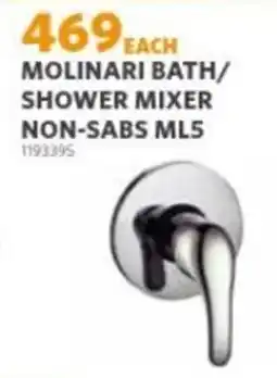 BUCO MOLINARI BATH/SHOWER MIXER NON-SABS ML5 offer