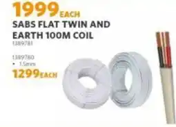 BUCO SABS FLAT TWIN AND EARTH offer