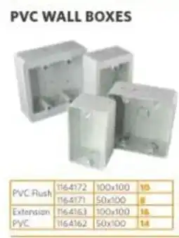 BUCO PVC WALL BOXES offer