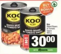 SuperSpar Koo Baked Beans in Tomato Sauce offer