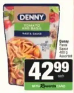 SuperSpar Denny Tomato and Basil Pasta Sauce Assorted offer