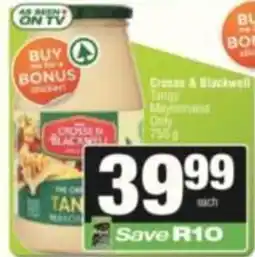 SuperSpar Crosse & Blackwell Tangy Mayonnaise offer