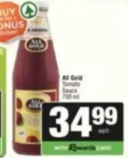 SuperSpar All Gold Tomato Sauce offer