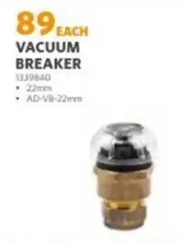 BUCO Vacuum Breaker offer