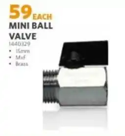 BUCO MINI BALL VALVE offer