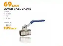 BUCO LEVER BALL VALVE offer
