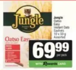 SuperSpar Jungle Oatso Easy Instant Oats Assorted offer