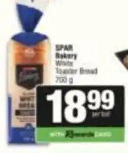 SuperSpar SPAR Bakery White Toaster Bread offer