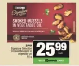 SuperSpar SPAR Signature Selection Smoked Mussels in Vegetable Oil offer