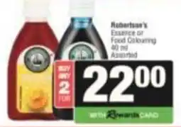 SuperSpar Robertson's Essence or Food Colouring Assorted offer