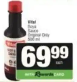 SuperSpar Vital Soya Sauce Original Only offer