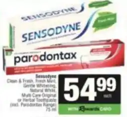 SuperSpar Sensodyne parodontax offer