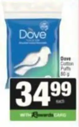 SuperSpar Dove Cotton Puffs offer
