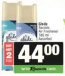 SuperSpar Glade Secrets Air Freshener Assorted offer