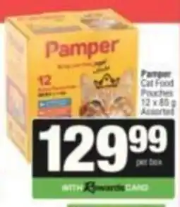 SuperSpar Pamper Cat Food Pouches Assorted offer