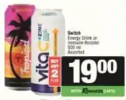 SuperSpar Switch Energy Drink or Immune Booster Assorted offer