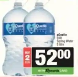SuperSpar aQuelle Still Spring Water offer