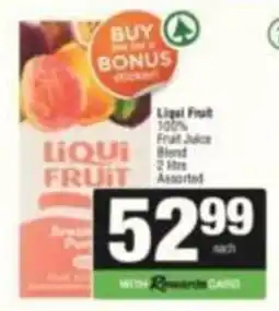 SuperSpar Liqui Fruit 100% Fruit Juice Blend Assorted offer