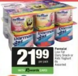 SuperSpar Parmalat Low Fat Dairy Snack or Kids Yoghurt Assorted offer