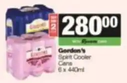 SuperSpar Gordon's Spirit Cooler Cans offer