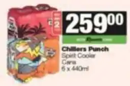 SuperSpar Chillers Punch Spirit Cooler Cans offer